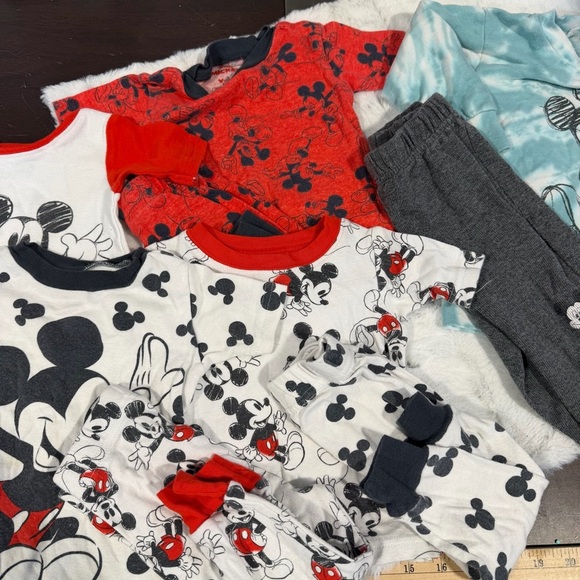 Disney Other - Disney Kids Mickey Mouse Bundle in Red, White, Black & Gray toddler 18m